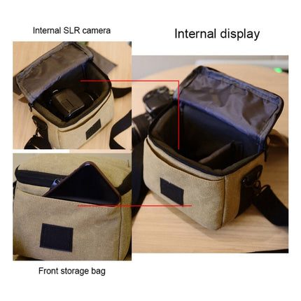 Universal Camera Bag, Inside Size: approx. 200mm x 115mm x 100mm(Brown)-garmade.com