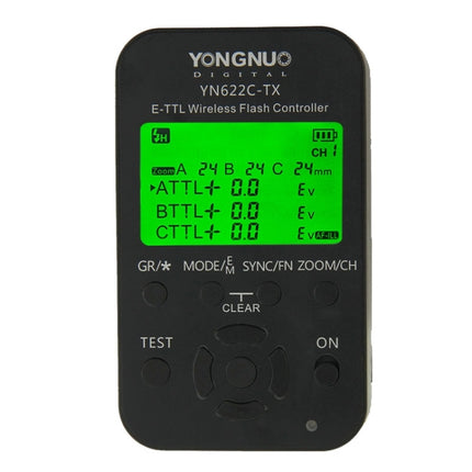 YONGNUO YN622C-KIT E-TTL Wireless Flash Trigger Controller + Transceiver Kit for Canon Camera-garmade.com