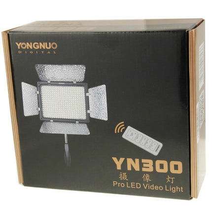 YONGNUO 300 LEDs Pro LED Studio Video Light for Canon / Nikon / Sony Camcorder DSLR (YN300)(Black)-garmade.com