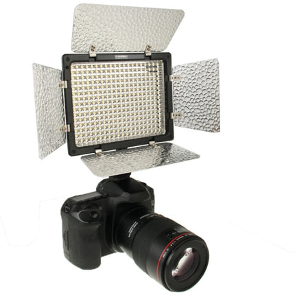 YONGNUO 300 LEDs Pro LED Studio Video Light for Canon / Nikon / Sony Camcorder DSLR (YN300)(Black)-garmade.com