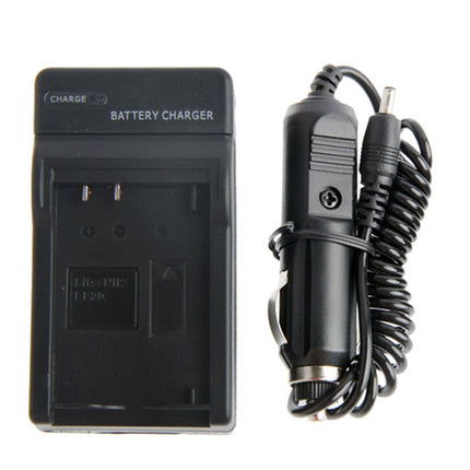 2 in 1 Digital Camera Battery Travel & Car Charger for Panasonic Lumix DMC-LF1 (DMW-BCN10 Battery)(Black)-garmade.com
