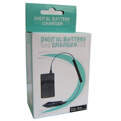 Digital Camera Battery Charger for NIKON ENEL3/ ENEL3e(Black)-garmade.com