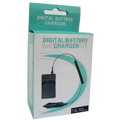 Digital Camera Battery Charger for OLYMPUS Li-10B/ Li-12B/ DBL10(Black)-garmade.com