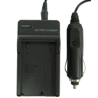 2 in 1 Digital Camera Battery Charger for Samsung P120A, P240A(Black)-garmade.com