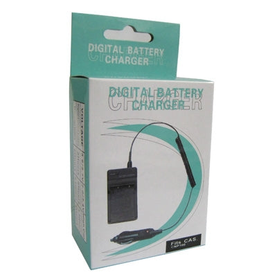 2 in 1 Digital Camera Battery Charger for CASIO CNP100(Black)-garmade.com