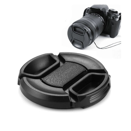 52mm Center Pinch Camera Lens Cap(Black)-garmade.com