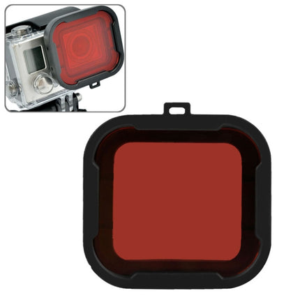 Polar Pro Aqua Cube Snap-on Dive Housing Filter for GoPro HERO4 /3+(Red)-garmade.com