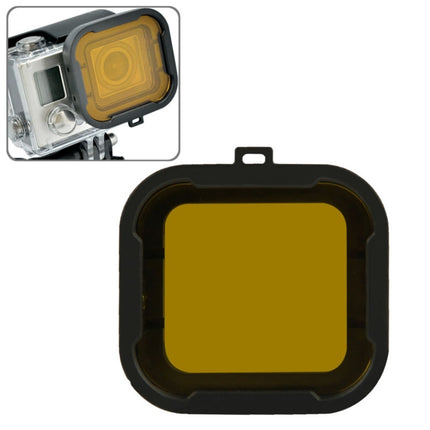 Polar Pro Aqua Cube Snap-on Dive Housing Filter for GoPro HERO4 /3+(Yellow)-garmade.com