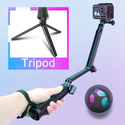 3-Way Monopod + Tripod + Grip Super Portable Magic Mount Selfie Stick for GoPro HERO9 Black / HERO8 Black / HERO7 /6 /5 /5 Session /4 Session /4 /3+ /3 /2 /1, Insta360 ONE R, DJI Osmo Action and Other Action Camera, Length of Extension: 20-62cm-garmade.com