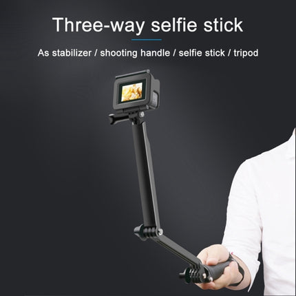 3-Way Monopod + Tripod + Grip Super Portable Magic Mount Selfie Stick for GoPro HERO9 Black / HERO8 Black / HERO7 /6 /5 /5 Session /4 Session /4 /3+ /3 /2 /1, Insta360 ONE R, DJI Osmo Action and Other Action Camera, Length of Extension: 20-62cm-garmade.com
