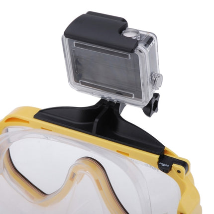 Water Sports Diving Equipment Diving Mask Swimming Glasses with Mount for GoPro HERO10 Black / HERO9 Black / HERO8 Black / HERO7 /6 /5 /5 Session /4 Session /4 /3+ /3 /2 /1, Insta360 ONE R, DJI Osmo Action and Other Action Cameras(Yellow)-garmade.com