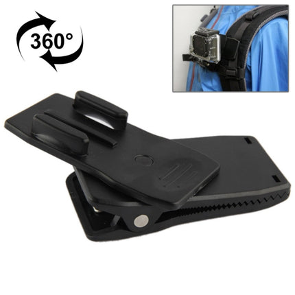360 Degree Rotation Quick Release Backpack Rucksack Hat Clip Clamp Mount for GoPro HERO10 Black / HERO9 Black / HERO8 Black /7 /6 /5 /5 Session /4 Session /4 /3+ /3 /2 /1, DJI Osmo Action, Xiaoyi and Other Action Cameras-garmade.com