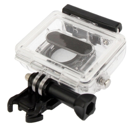 Waterproof Housing Protective Case for GoPro HERO3 Camera (Black + Transparent)-garmade.com