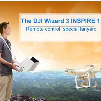 DJI Special Neck Lanyard for Phantom Quadrocopter Remote Controller(White)-garmade.com
