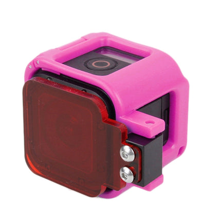 TMC Low-profile Frame Mount with Filter for GoPro HERO5 Session /HERO4 Session /HERO Session(Pink)-garmade.com