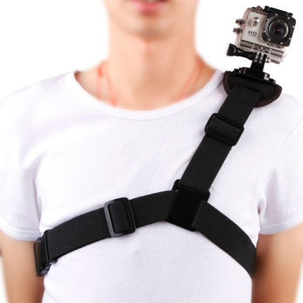 360 Degree Rotary Special Sports Single Shoulder DV Chest Belt for GoPro HERO10 Black / HERO9 Black / HERO8 Black / HERO7 /6 /5 /5 Session /4 Session /4 /3+ /3 /2 /1, Insta360 ONE R, DJI Osmo Action and Other Action Cameras(Black)-garmade.com