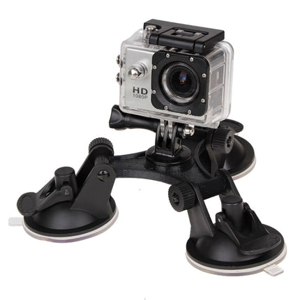 Triangle Direction Suction Cup Mount with Hexagonal Screwdriver for GoPro HERO10 Black / HERO9 Black /HERO8 Black /7 /6/ 5 /5 Session /4 /3+ /3 /2 /1, Xiaoyi and Other Action Cameras(XM70-A)-garmade.com