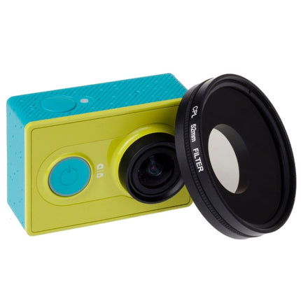 52mm CPL Filter Circular Polarizer Lens Filter with Cap for Xiaomi Xiaoyi 4K+ / 4K, Xiaoyi Lite, Xiaoyi Sport Camera-garmade.com