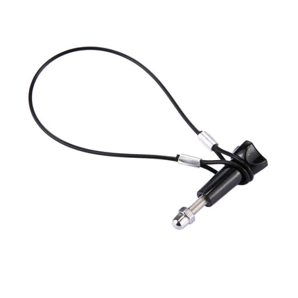 Stainless Steel Lanyard / Tether with Screw for GoPro HERO10 Black / HERO9 Black /HERO8 Black /7 /6/ 5 /5 Session /4 /3+ /3 /2 /1(Black)-garmade.com