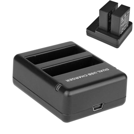 USB Dual Battery Travel Charger for GoPro HERO4 (AHDBT-401)(Black)-garmade.com