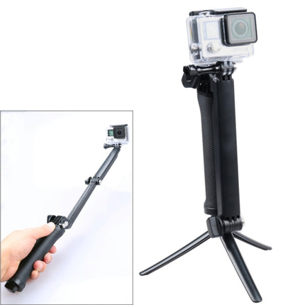 3-Way Multi Function Extendable Monopod Tripod Folding Rotating Arm Camera Handle for GoPro HERO9 Black / HERO8 Black / HERO7 /6 /5 /5 Session /4 Session /4 /3+ /3 /2 /1, Insta360 ONE R, DJI Osmo Action and Other Action Cameras-garmade.com