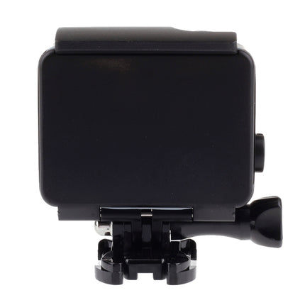 Black Edition Waterproof Housing Protective Case with Buckle Basic Mount for GoPro HERO4 /3+, Waterproof Depth: 10m(Black)-garmade.com