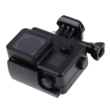 Black Edition Waterproof Housing Protective Case with Buckle Basic Mount for GoPro HERO4 /3+, Waterproof Depth: 10m(Black)-garmade.com