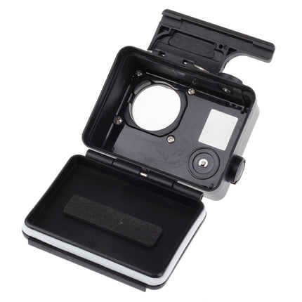 Black Edition Waterproof Housing Protective Case with Buckle Basic Mount for GoPro HERO4 /3+, Waterproof Depth: 10m(Black)-garmade.com