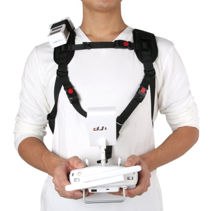 Shoulder Backpack Carry Case Multipurpose Bag Neck Strap Belt for Dji Phantom 3 / 2 / 1 / Vision+, Carry Available for Quadcopter, Remote Controller, Battery, Propellers(Black)-garmade.com