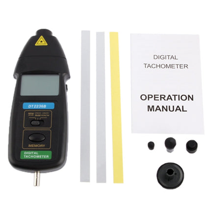 Contact & Non Contact Laser Digital Tachometer (DT2236B)-garmade.com