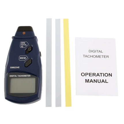Digital Laser Photo Tachometer Non Contact RPM Tach (SM6234E)-garmade.com