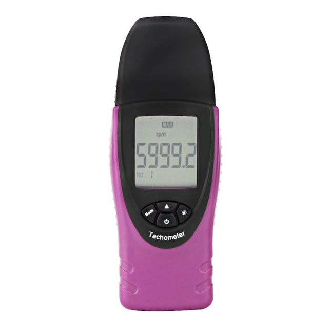 ST8030 Mini Digital Photo Laser Digital Tachometer Non Contact High Accuracy MPU LCD Display(Purple)-garmade.com