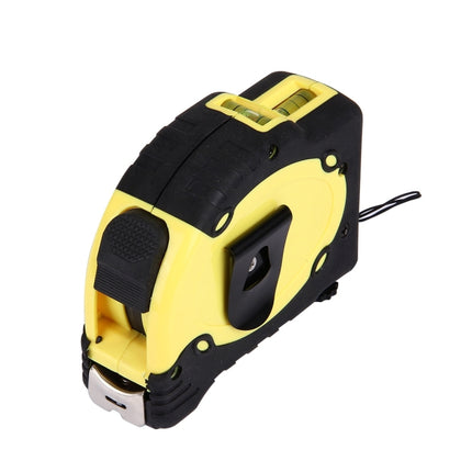 Laser Level with Tape Measure Pro (25 feet) & Belt Clip / Can be Attached to Tripod(Yellow)-garmade.com