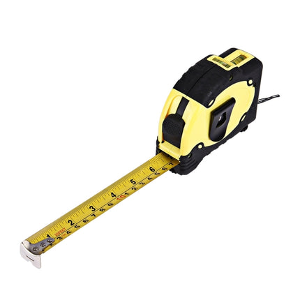 Laser Level with Tape Measure Pro (25 feet) & Belt Clip / Can be Attached to Tripod(Yellow)-garmade.com
