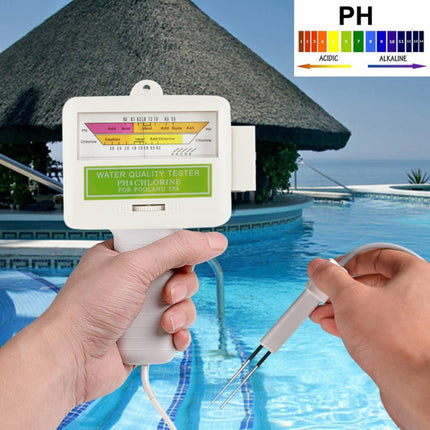 Home Swimming Pool Water PH / CL2 Tester, Cable length: 1.2m-garmade.com