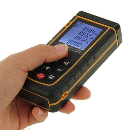 RZ-A40 1.9 inch LCD 40m Hand-held Laser Distance Meter with Level Bubble-garmade.com