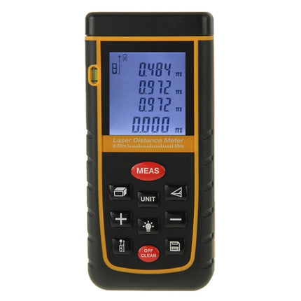 RZ-A60 1.9 inch LCD 60m Hand-held Laser Distance Meter with Level Bubble-garmade.com