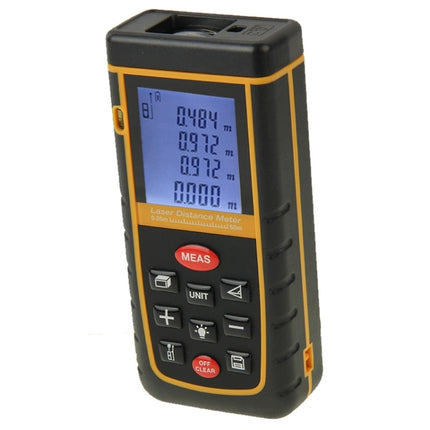 RZ-A60 1.9 inch LCD 60m Hand-held Laser Distance Meter with Level Bubble-garmade.com
