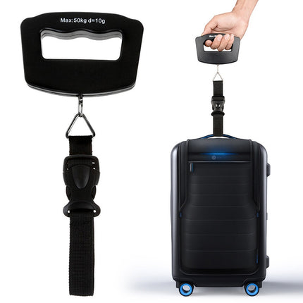 50kg Electronic Travel Luggage Scale(Black)-garmade.com