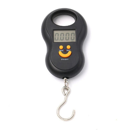LCD Portable Electronic Handheld Hanging Digital Scale, Excluding Batteries(Black)-garmade.com