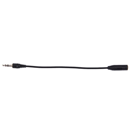 3.5 Male to 2.5 Female Converter Cable, Length: 17cm(Black)-garmade.com