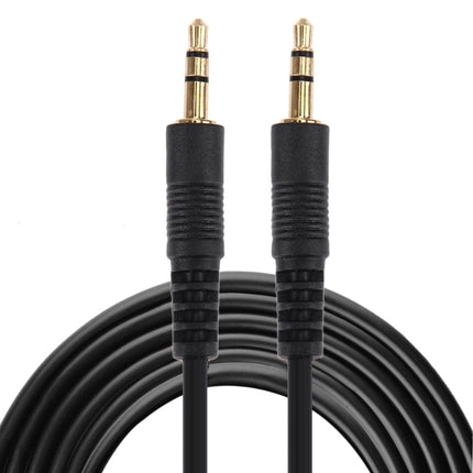 Aux Cable, 3.5mm Male Mini Plug Stereo Audio Cable, Length: 3m (Black + Gold Plated Connector)-garmade.com