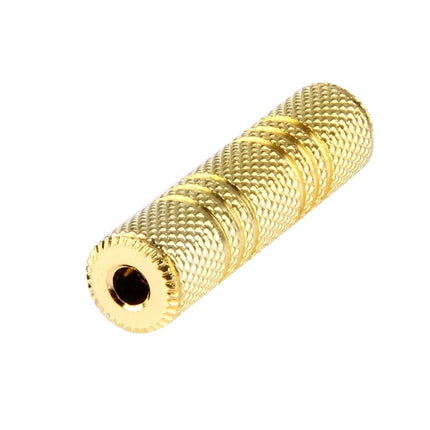 Gold Plated 3.5mm Female to 3.5mm Stereo Jack Adaptor Socket Adapter-garmade.com