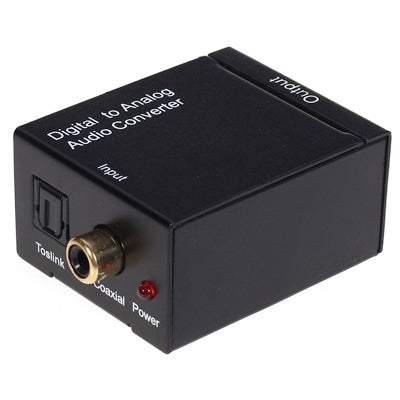 Digital Optical Coax to Analog RCA Audio Converter(Black)-garmade.com