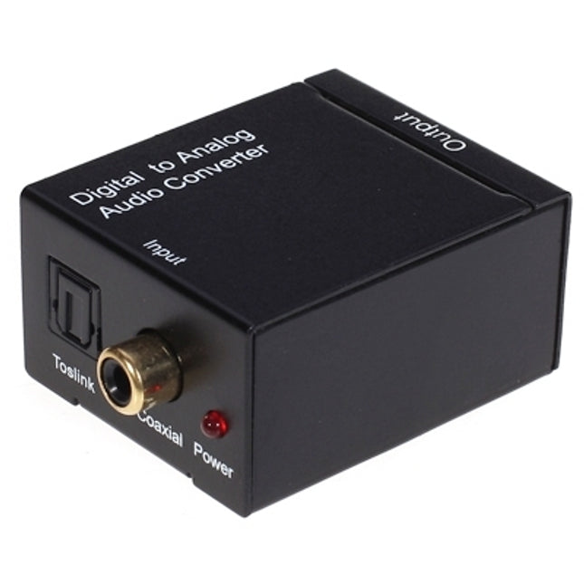 Digital Optical Coax to Analog RCA Audio Converter(Black)-garmade.com