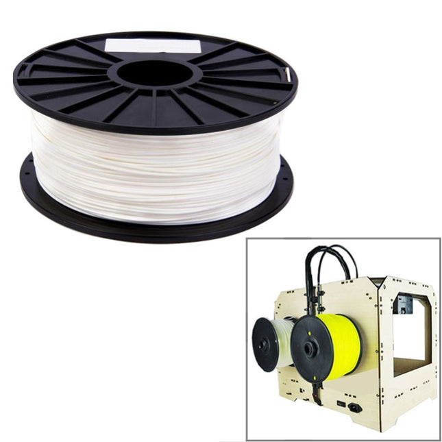 PLA 1.75 mm 3D Printer Filaments(White)-garmade.com