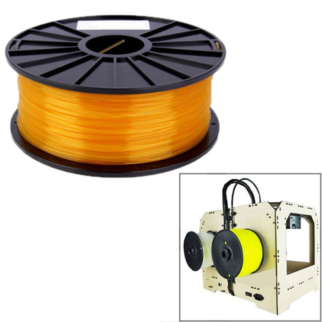 PLA 1.75 mm Transparent 3D Printer Filaments(Orange)-garmade.com