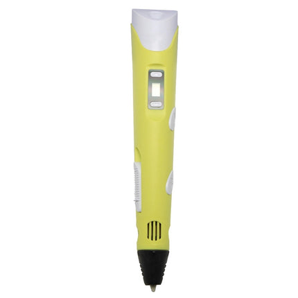 Hand-held 3D Printing Pen, EU Plug(Yellow)-garmade.com