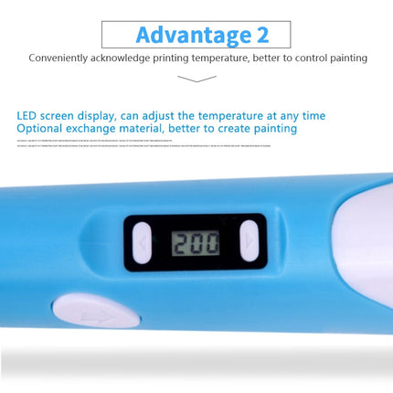 Hand-held 3D Printing Pen, EU Plug(Yellow)-garmade.com