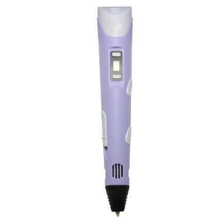 Hand-held 3D Printing Pen, EU Plug(Purple)-garmade.com